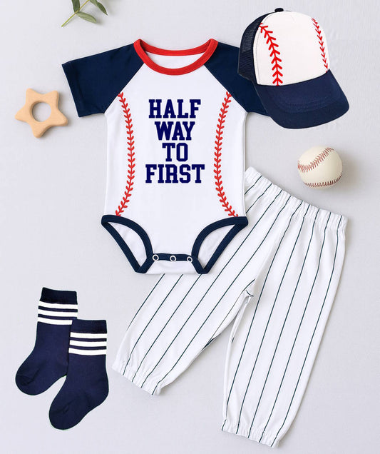 Halfway To First 6 Month Birthday Outfit