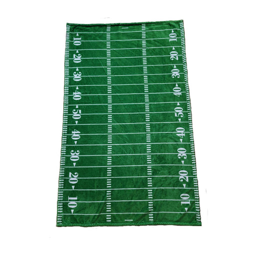 Football Field Plush Blanket 67 x 40 Inches