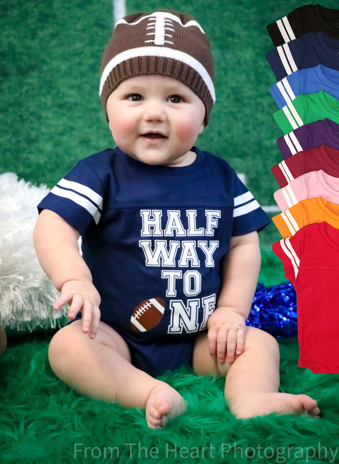 Halfway To One  6 Month Football Outfit